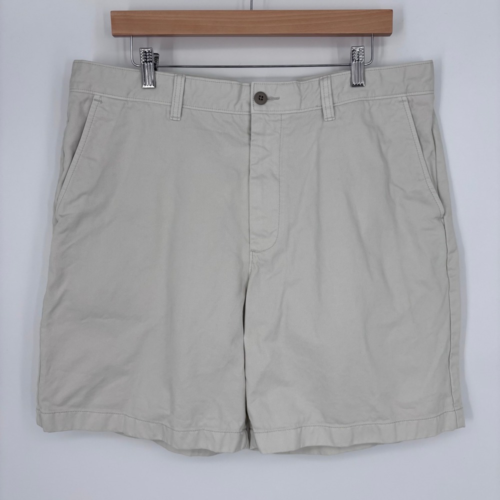 J.Crew Oarsman Reimagined Chino Shorts Mens 35 Beige Khaki Preppy Summer Classic